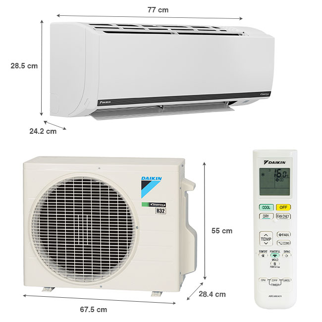 Máy lạnh Daikin Inverter 1.5 HP FTKB35XVMV được sản xuất tại Việt Nam